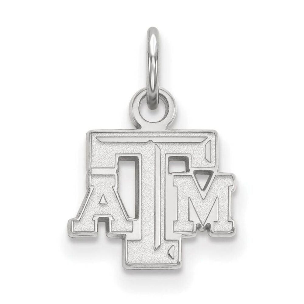 Sterling Silver Texas A&M U. XS (Tiny) Fancy 'TAM' Charm or Pendant